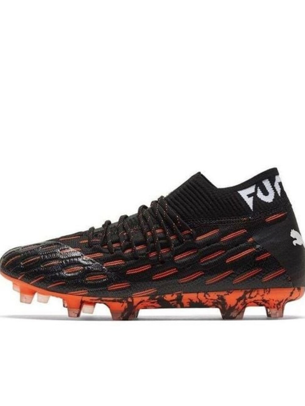 Puma Future 6.1 Netfit FG AG 'Black Shocking Orange' Size 7.5 Men